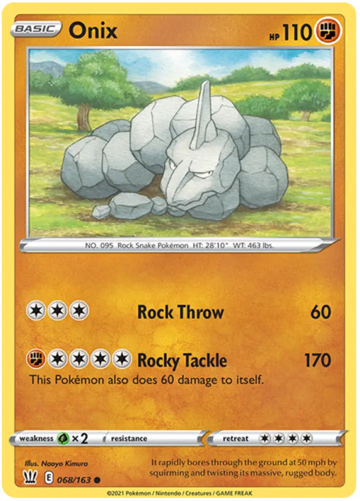 Onix (068/163) [Sword & Shield: Battle Styles] - Pokemon Single
