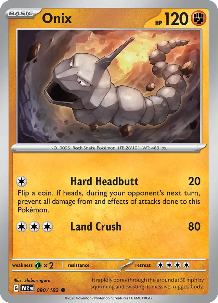 Onix (090/182) [Scarlet & Violet: Paradox Rift] - Pokemon Single