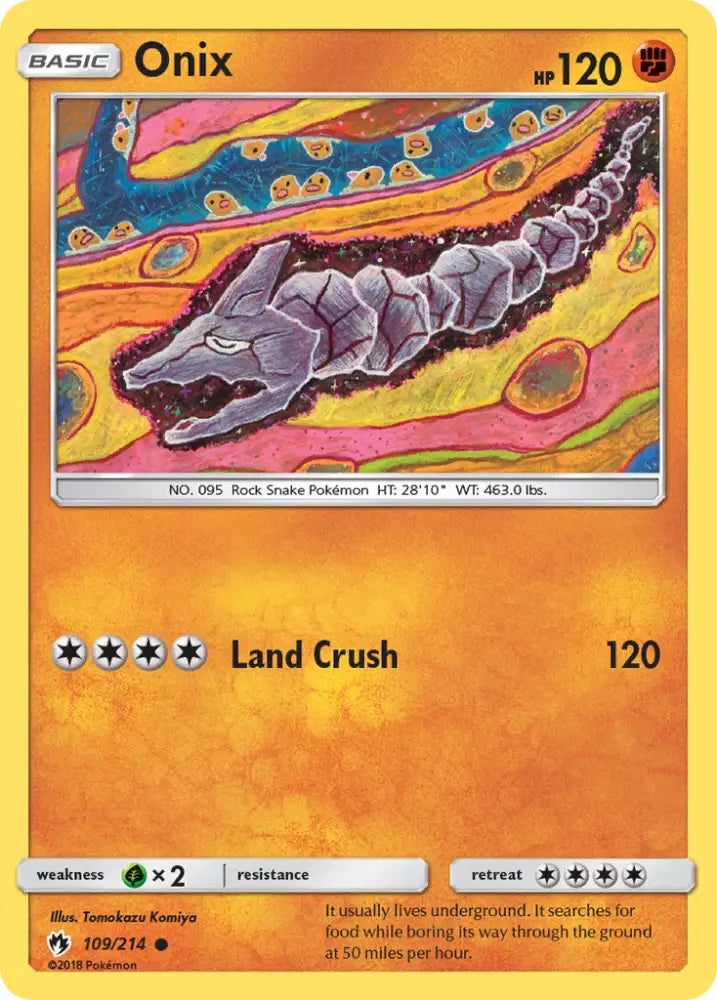 Onix (109/214) [Sun & Moon: Lost Thunder] - Pokemon Single