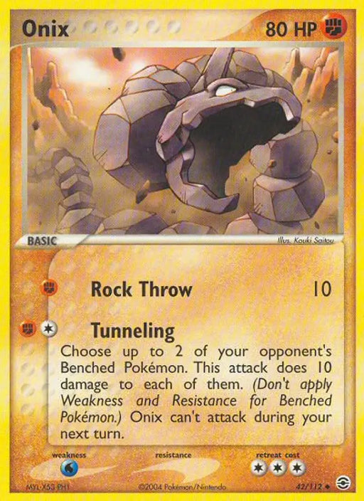 Onix (42/112) [EX: FireRed & LeafGreen] - Pokemon Single
