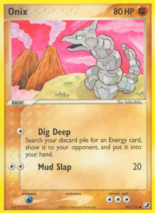 Onix (65/115) [EX: Unseen Forces] - Pokemon Single