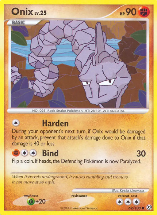 Onix (69/100) [Diamond & Pearl: Stormfront] - Pokemon Single