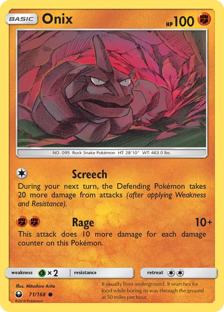 Onix (71/168) [Sun & Moon: Celestial Storm] - Pokemon Single