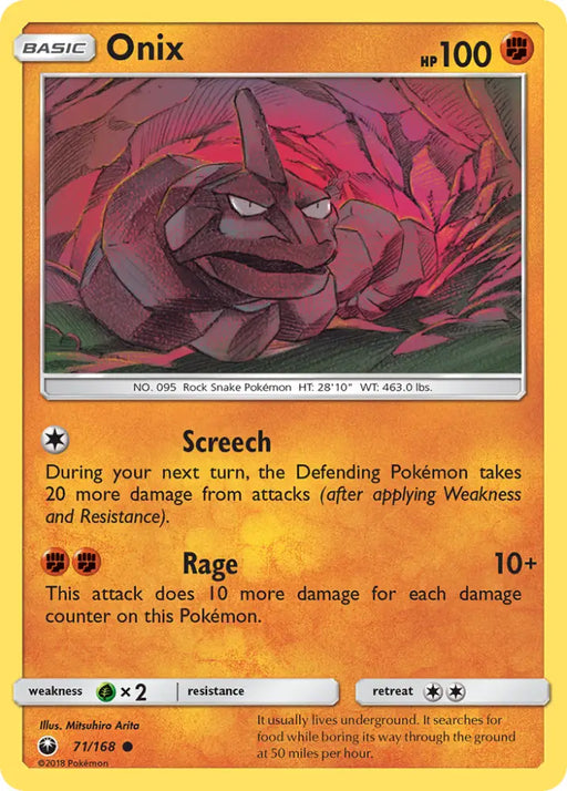 Onix (71/168) [Sun & Moon: Celestial Storm] - Pokemon Single