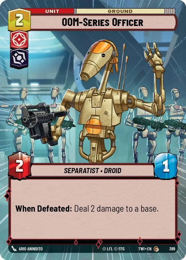 OOM-Series Officer (Hyperspace) (399) [Twilight of the Republic] - Star Wars: Unlimited Single