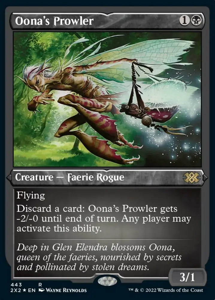 Oona’s Prowler (Foil Etched) [Double Masters 2022] - MTG Single