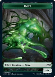 Ooze // Wurm (030) Double-Sided Token [Double Masters Tokens] - MTG Single