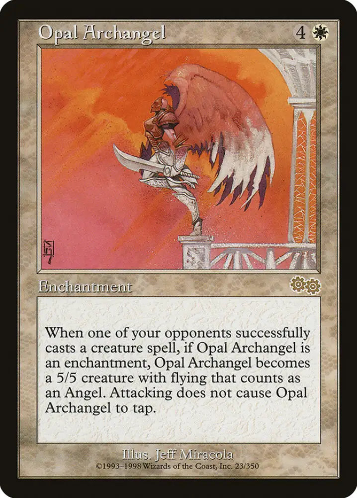 Opal Archangel [Urza’s Saga] - MTG Single