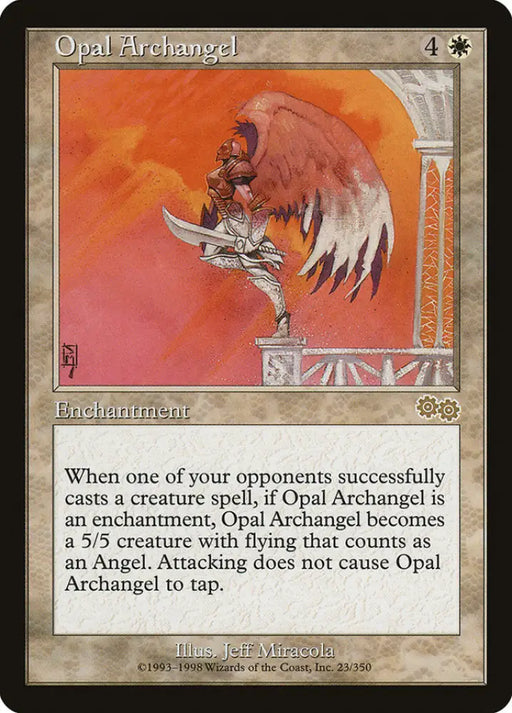 Opal Archangel [Urza’s Saga] - MTG Single