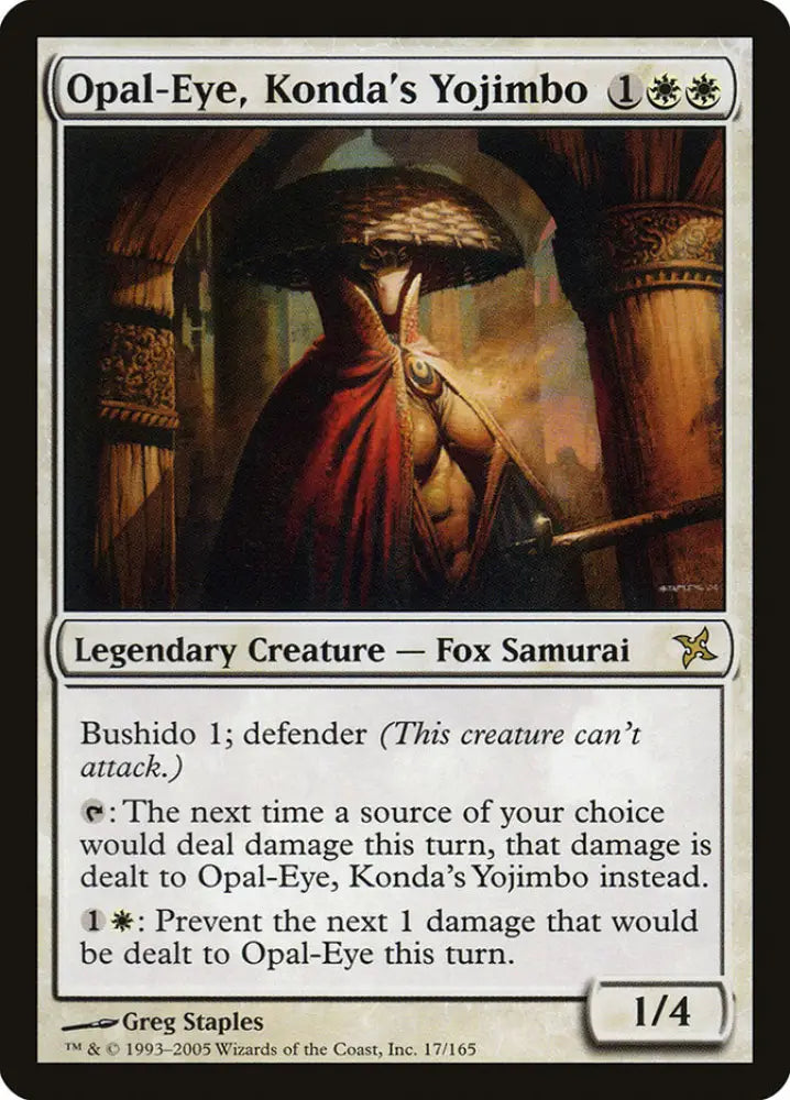 Opal-Eye Konda’s Yojimbo [Betrayers of Kamigawa] - MTG Single