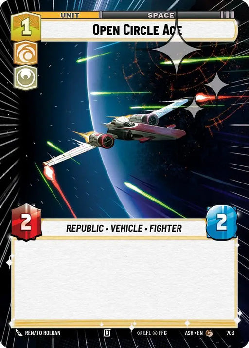 Open Circle Ace (Hyperspace Foil) (703) [Ashes of the Empire]