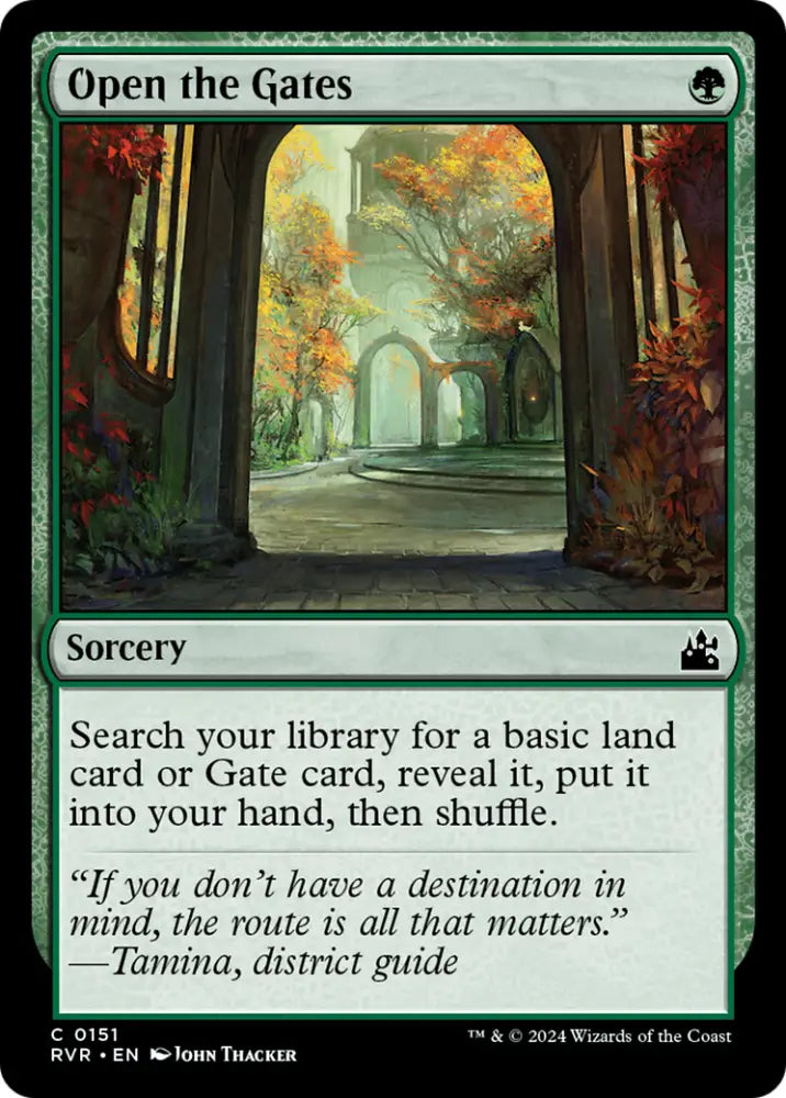 Open the Gates [Ravnica Remastered] - MTG Single