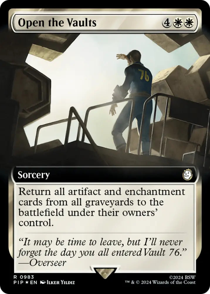 Open the Vaults (Extended Art) (Surge Foil) [Fallout] - MTG Single