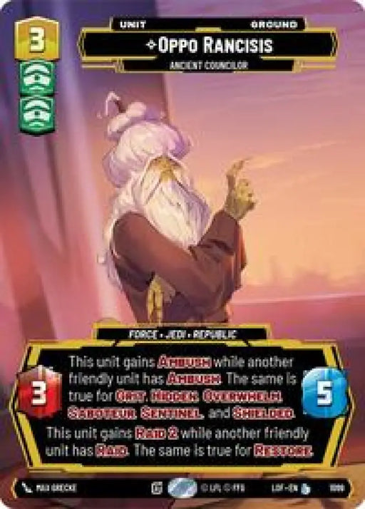 Oppo Rancisis - Ancient Councilor (Prestige Foil) (1099) [Legends of the Force]