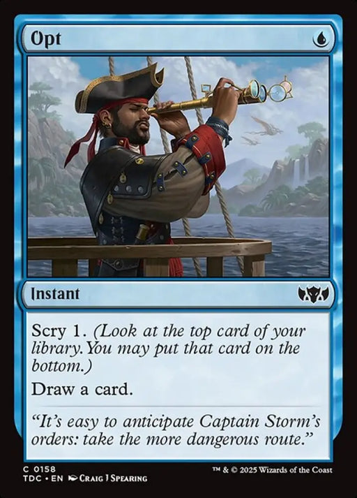 Opt (158) [Tarkir: Dragonstorm Commander]