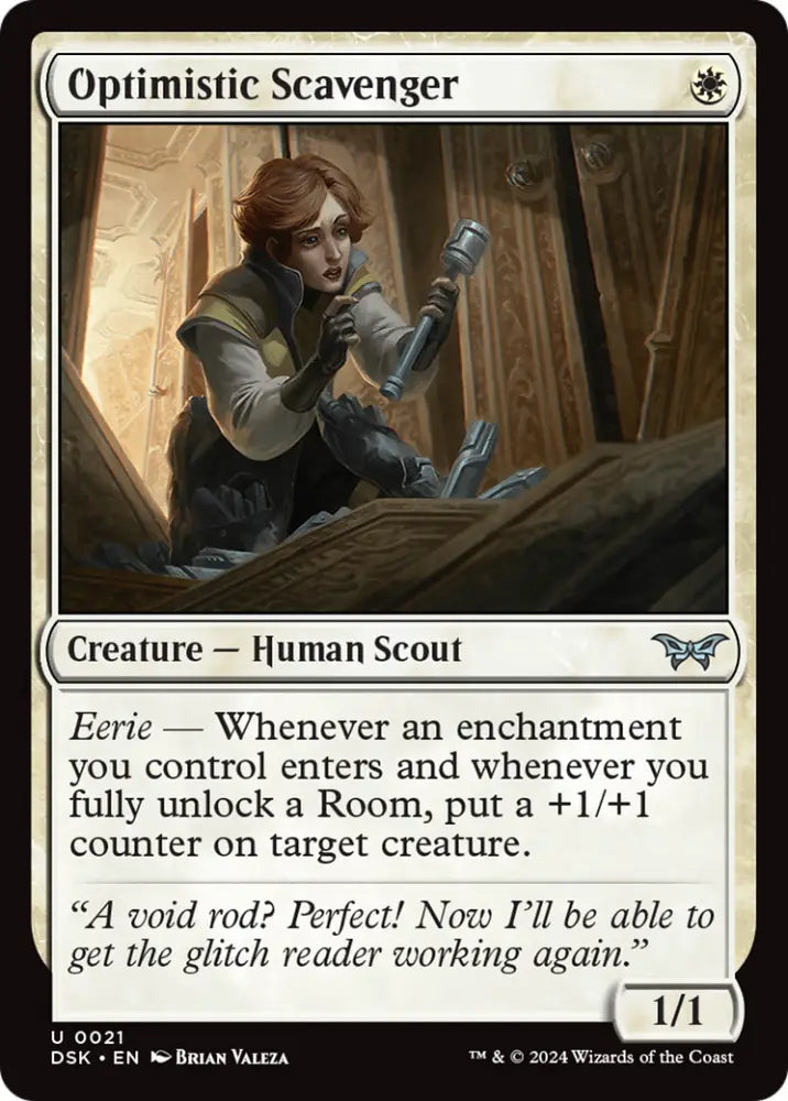 Optimistic Scavenger (0021) [Duskmourn: House of Horror] - MTG Single