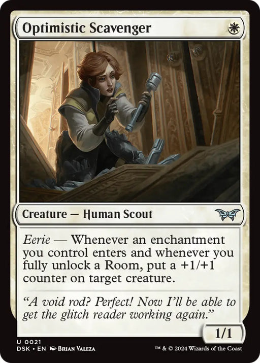 Optimistic Scavenger (0021) [Duskmourn: House of Horror] - MTG Single