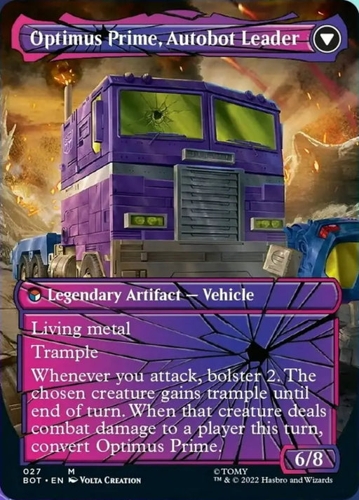 Optimus Prime Hero // Optimus Prime Autobot Leader (Shattered Glass) [Transformers] - MTG Single