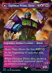 Optimus Prime Hero // Optimus Prime Autobot Leader (Shattered Glass) [Transformers] - MTG Single