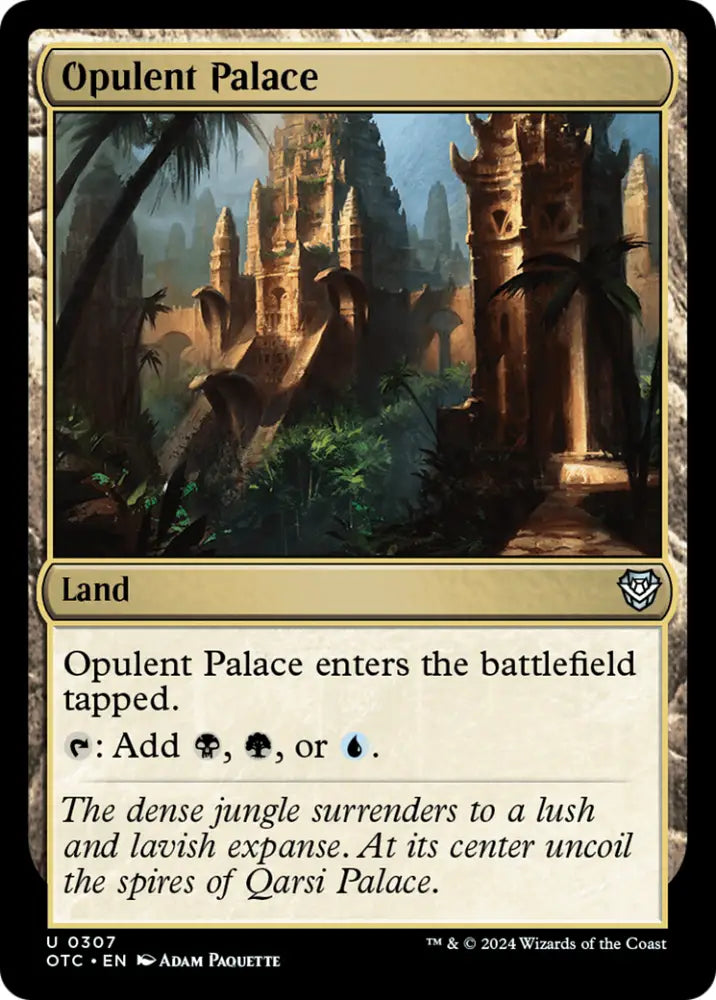 Opulent Palace [Outlaws of Thunder Junction Commander] - MTG Single