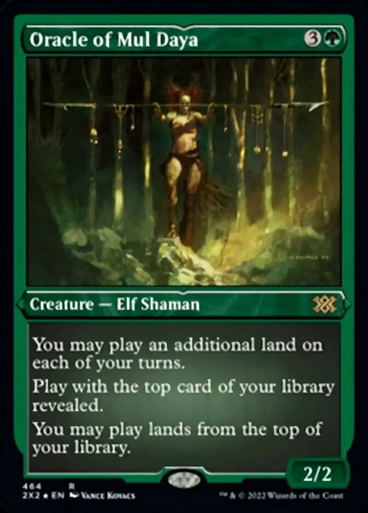 Oracle of Mul Daya (Foil Etched) [Double Masters 2022] - MTG Single