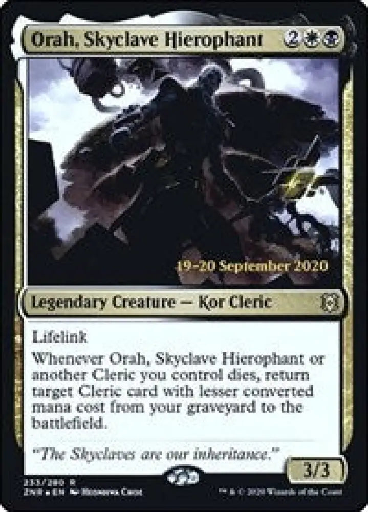 Orah, Skyclave Hierophant (233) [Prerelease Cards]