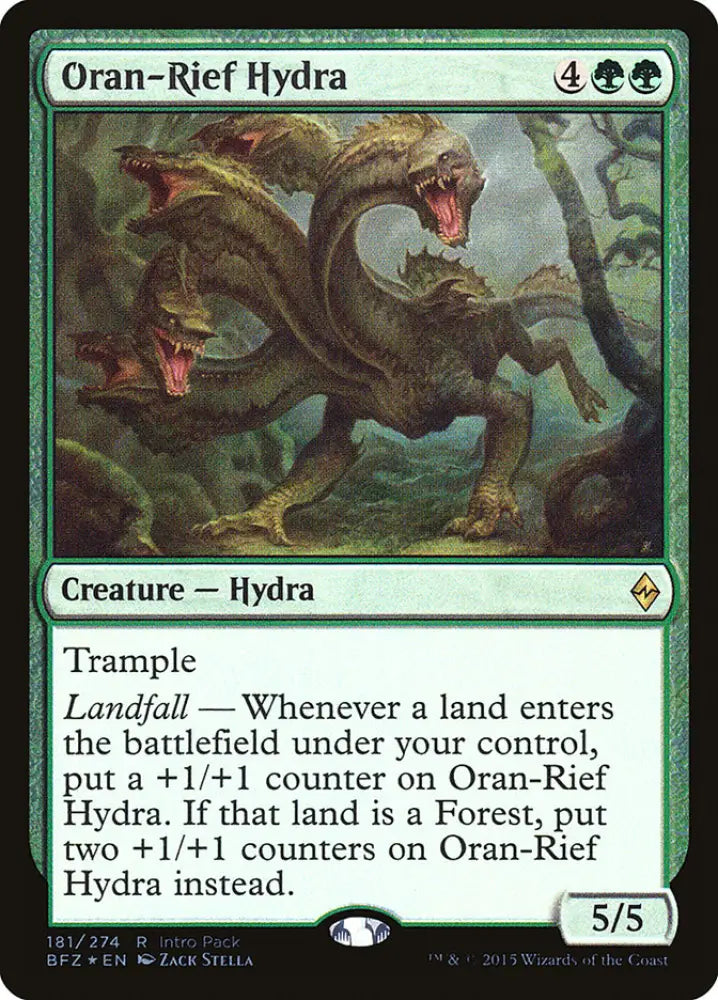 Oran-Rief Hydra (Intro Pack) [Battle for Zendikar Promos] - MTG Single