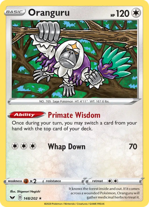 Oranguru (148/202) [Sword & Shield: Base Set] - Pokemon Single