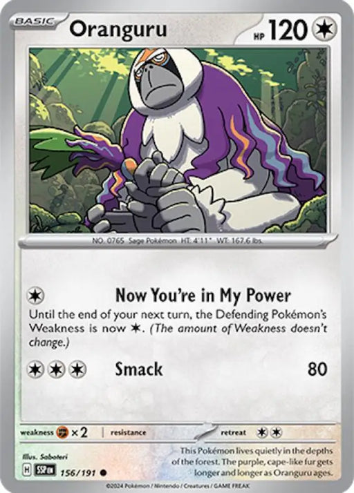 Oranguru (156/191) [Scarlet & Violet: Surging Sparks] - Pokemon Single