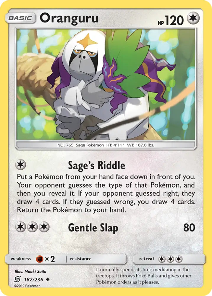 Oranguru (182/236) [Sun & Moon: Unified Minds] - Pokemon Single