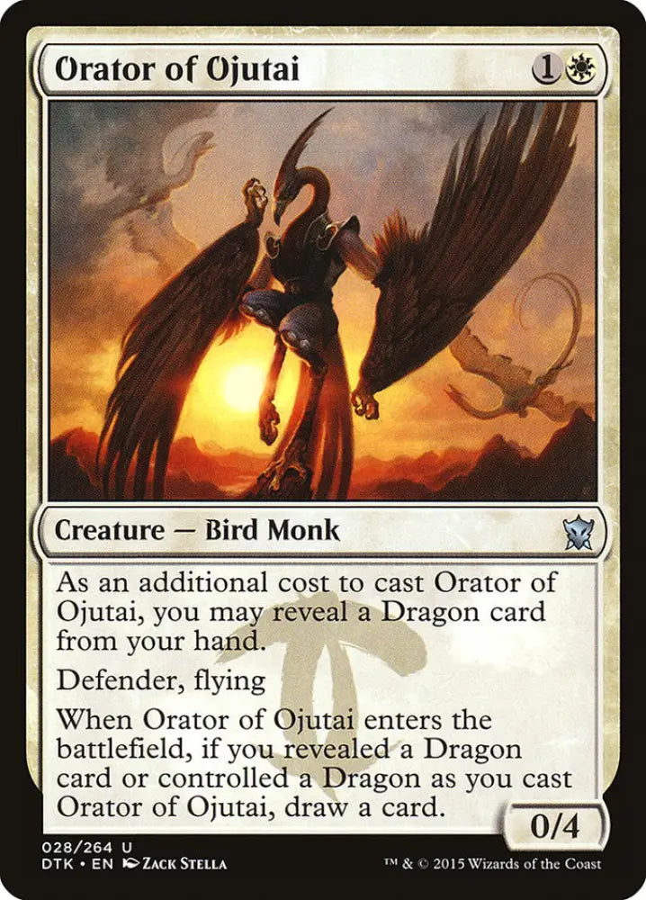 Orator of Ojutai [Dragons of Tarkir] - MTG Single