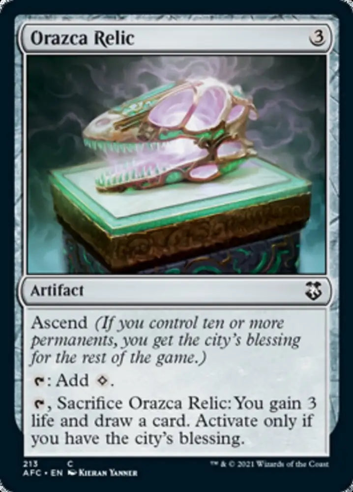 Orazca Relic [Dungeons & Dragons: Adventures in the Forgotten Realms Commander] - MTG Single