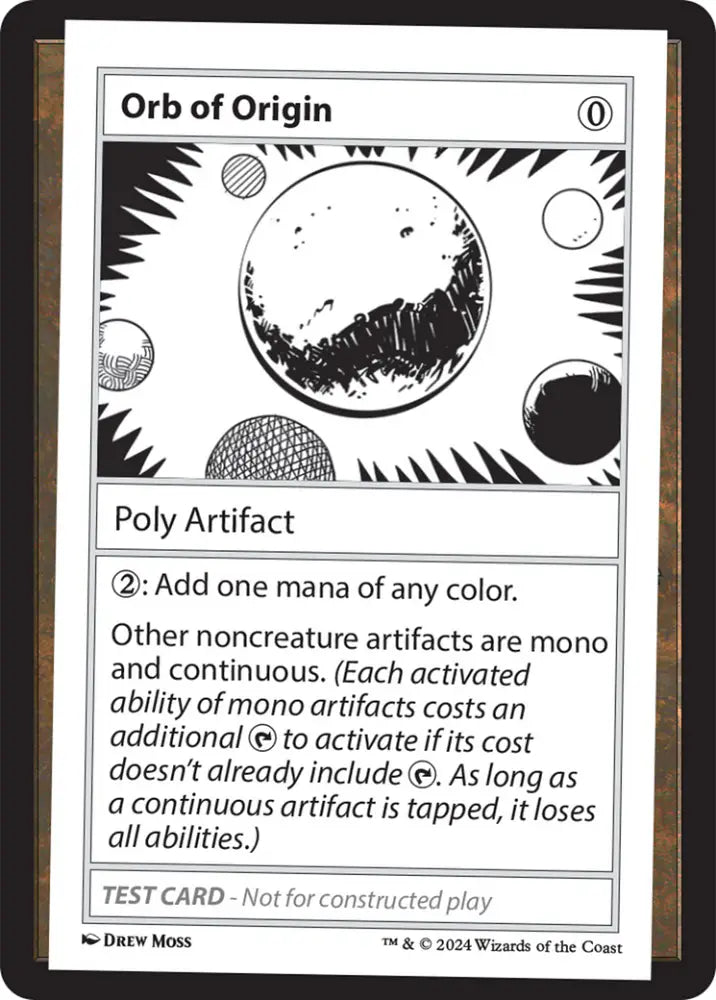 Orb of Origin [Mystery Booster 2 Playtest Cards] - MTG Single