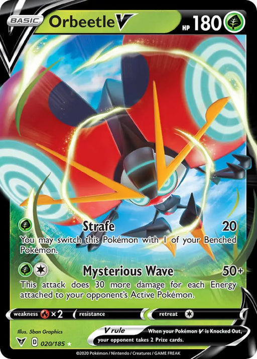 Orbeetle V (020/185) [Sword & Shield: Vivid Voltage] - Pokemon Single