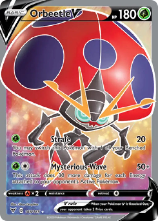 Orbeetle V (166/185) [Sword & Shield: Vivid Voltage] - Pokemon Single