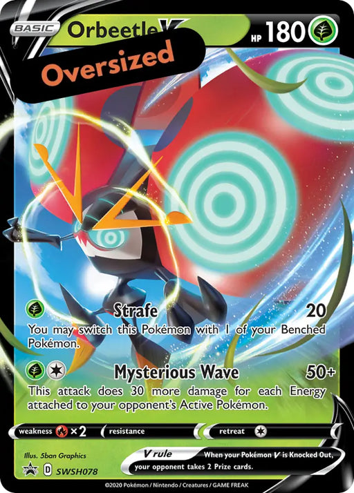 Orbeetle V (SWSH078) (Jumbo Card) [Sword & Shield: Black Star Promos] - Pokemon Single
