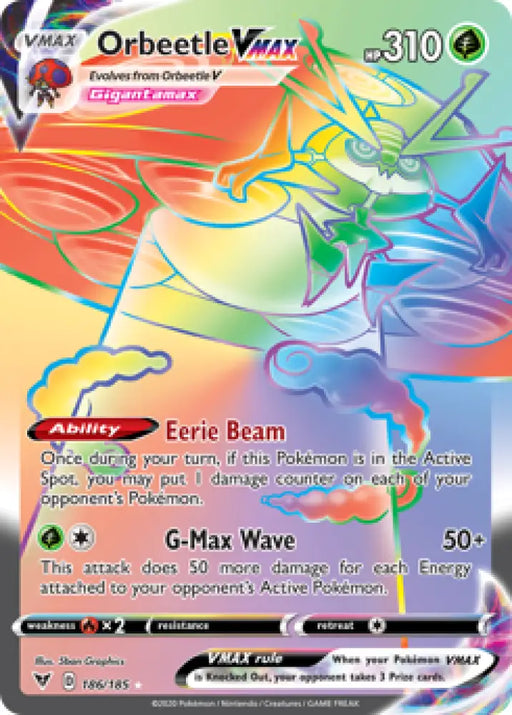 Orbeetle VMAX (186/185) [Sword & Shield: Vivid Voltage] - Pokemon Single
