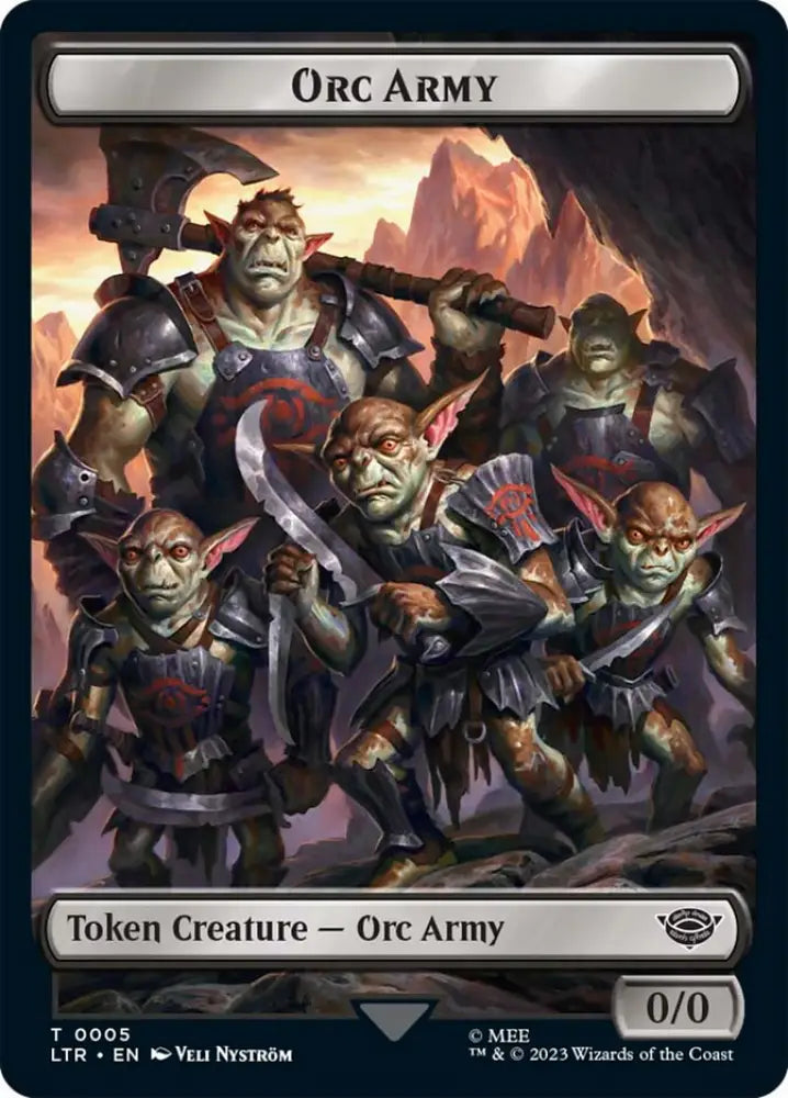 Orc Army Token (05) [The Lord of the Rings: Tales of Middle-Earth Tokens] - MTG Single