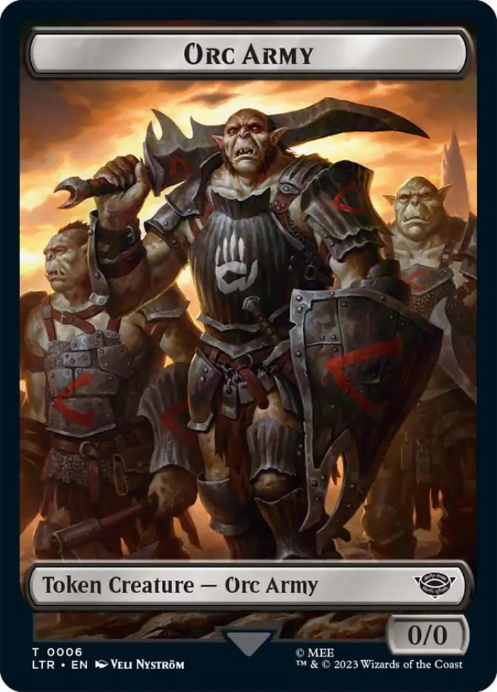 Orc Army Token (06) [The Lord of the Rings: Tales of Middle-Earth Tokens] - MTG Single