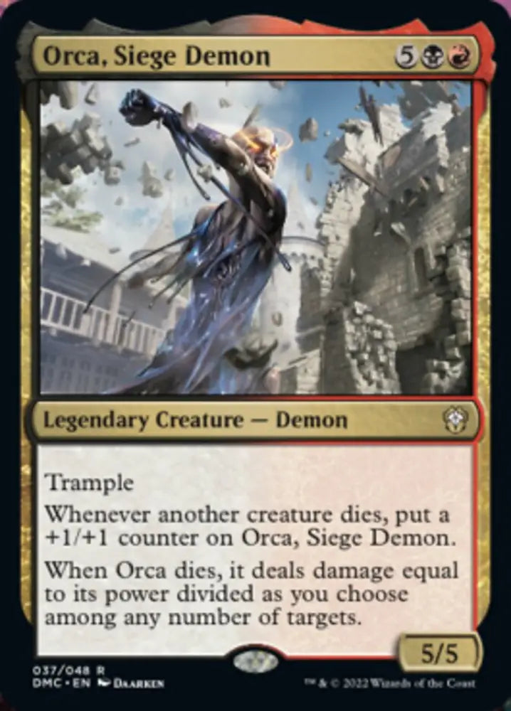 Orca Siege Demon [Dominaria United Commander] - MTG Single
