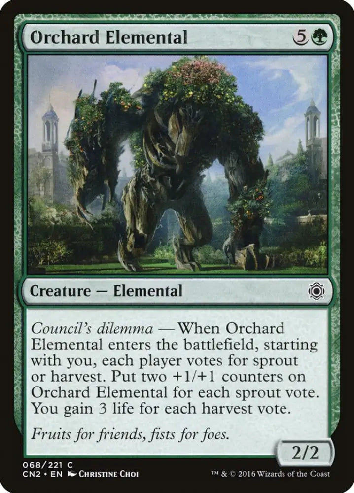 Orchard Elemental [Conspiracy: Take the Crown] - MTG Single