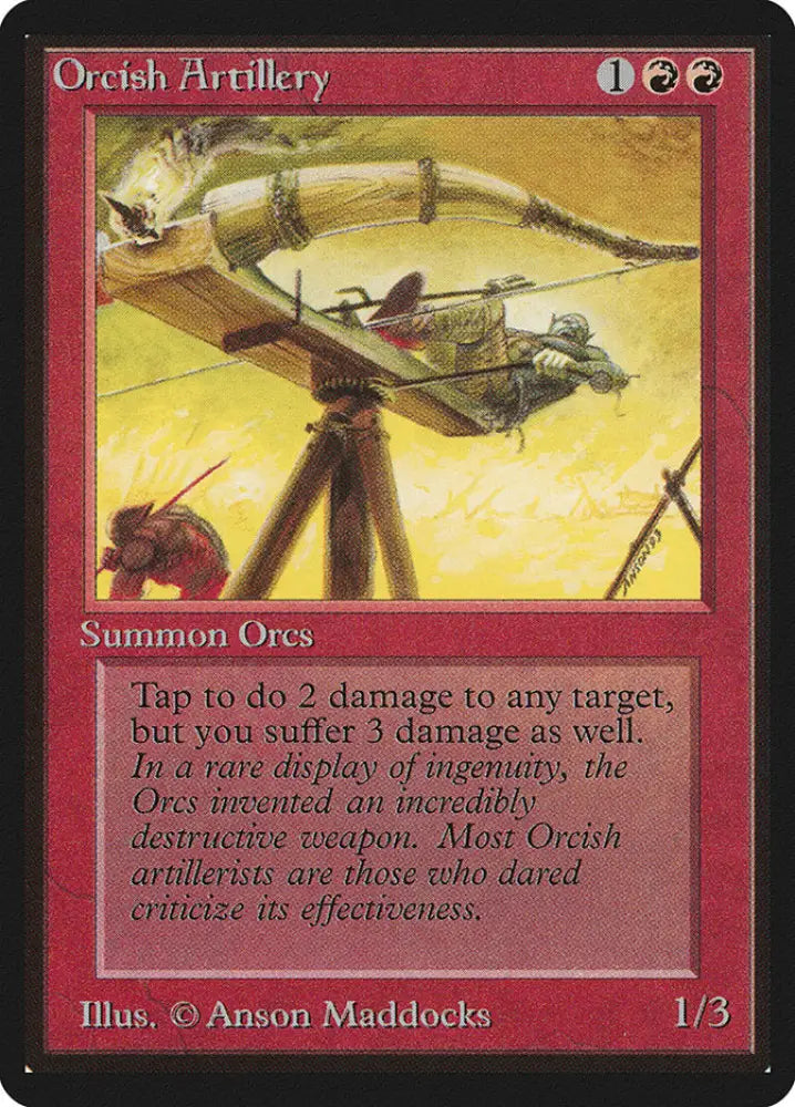 Orcish Artillery [Beta Edition] - MTG Single