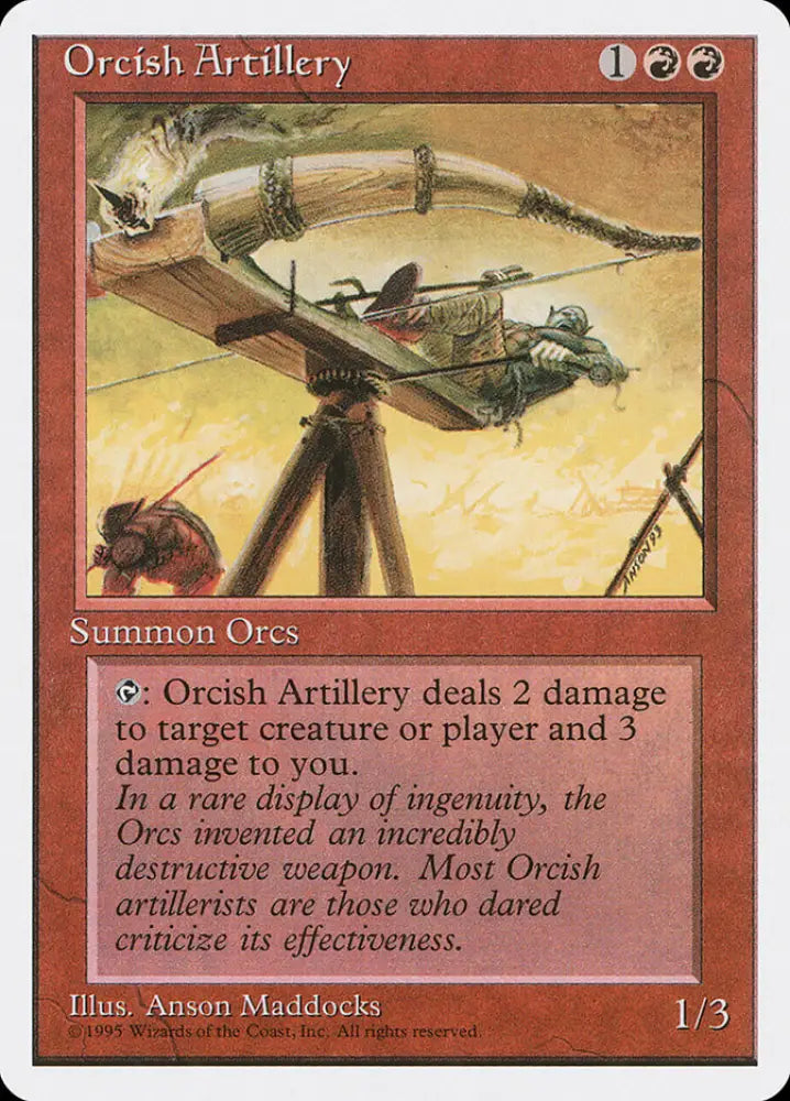 Orcish Artillery [Fourth Edition] - MTG Single