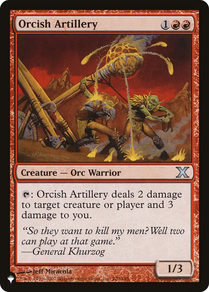 Orcish Artillery [The List] - MTG Single