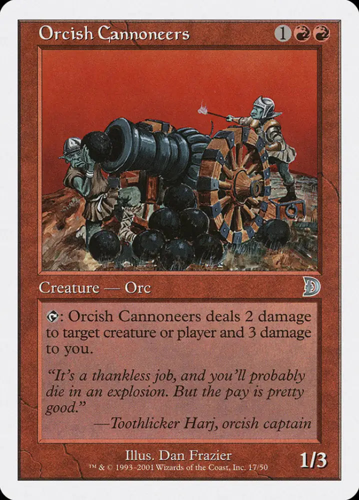 Orcish Cannoneers [Deckmasters] - MTG Single
