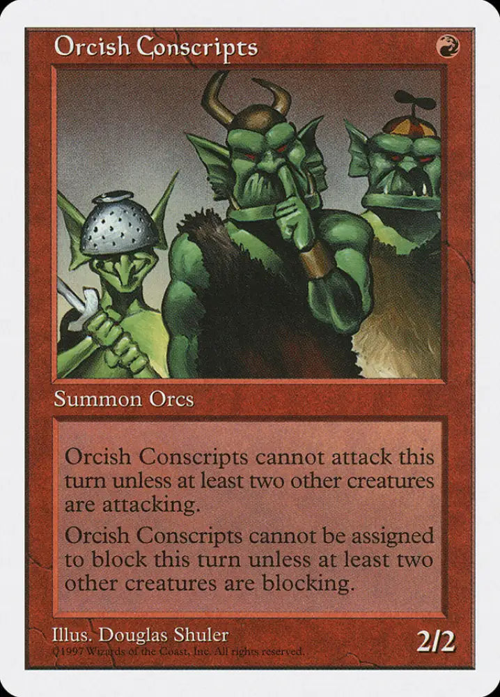 Orcish Conscripts [Fifth Edition] - MTG Single