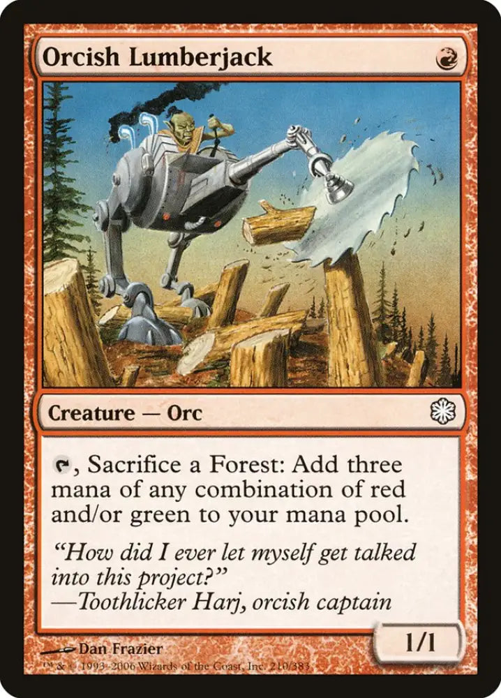 Orcish Lumberjack [Coldsnap Theme Decks] - MTG Single