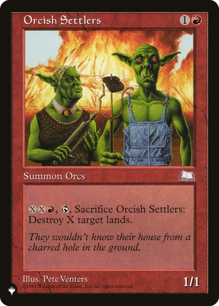 Orcish Settlers [The List] - MTG Single
