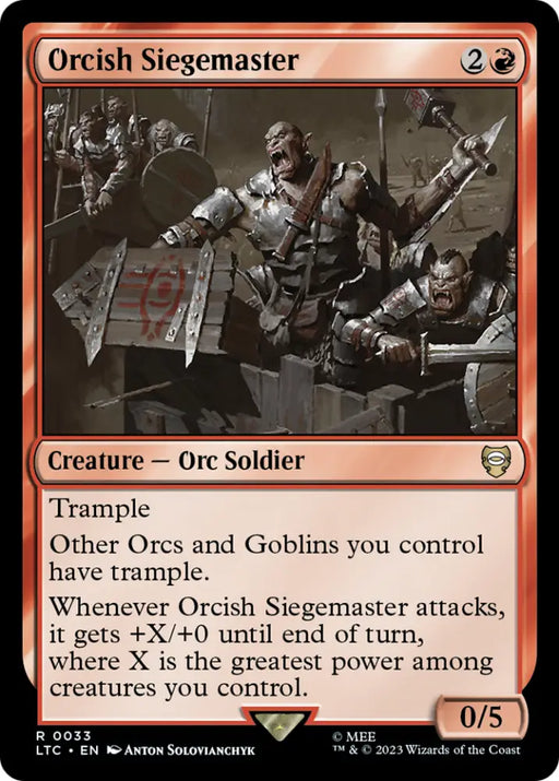 Orcish Siegemaster [The Lord of the Rings: Tales of Middle-Earth Commander] - MTG Single
