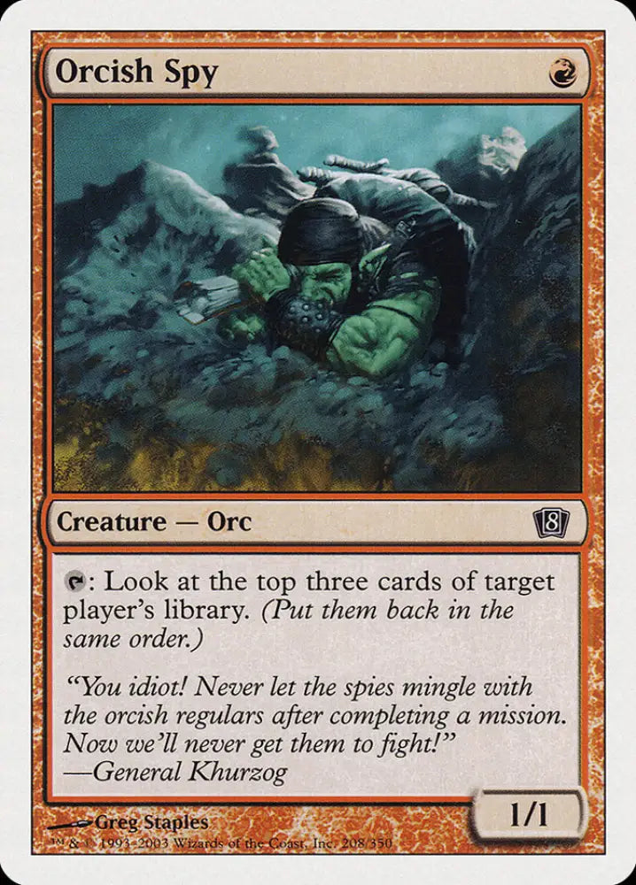 Orcish Spy (208) [Eighth Edition] - MTG Single